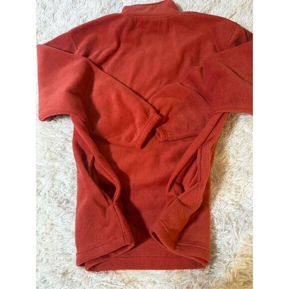 Passion USA Men's Rust Long sleeve zip up mock neck fleece sweater size L - Picture 6 of 6